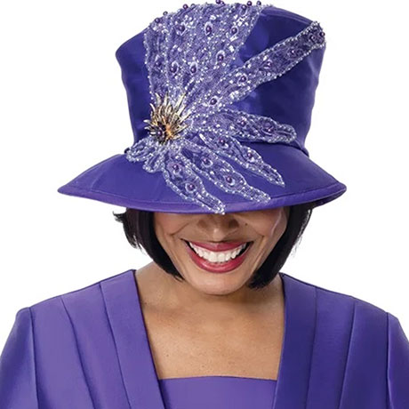 GMI 401942-PUR-H-IH Church Hat