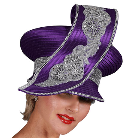 Giovanna HR22148 PUR- Church Hat