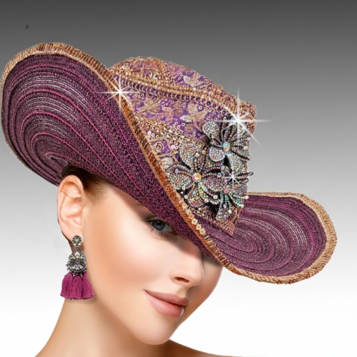 Hat SC2441-Plum Houdini