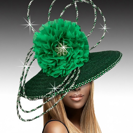 Church Hat 3419 HULA HOOP-EMERALD