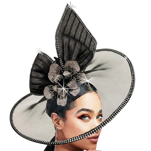 FA3504 Archangel-BLK Church Fascinator