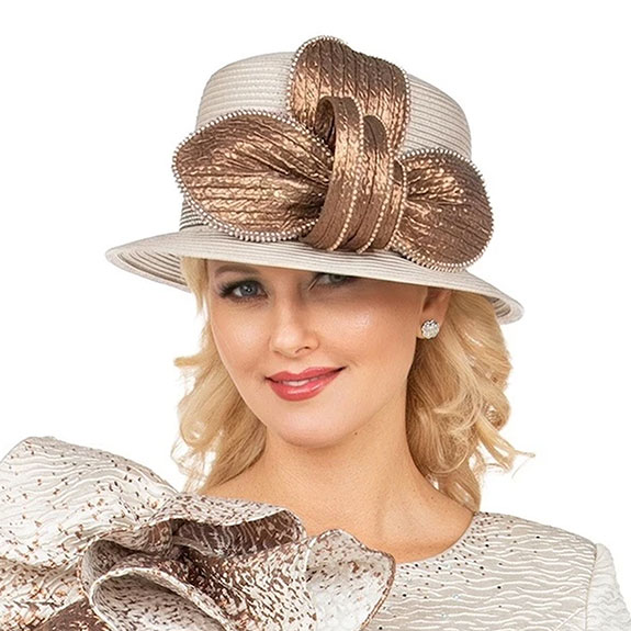 Giovanna HD1678-CHM-QS Church Hat