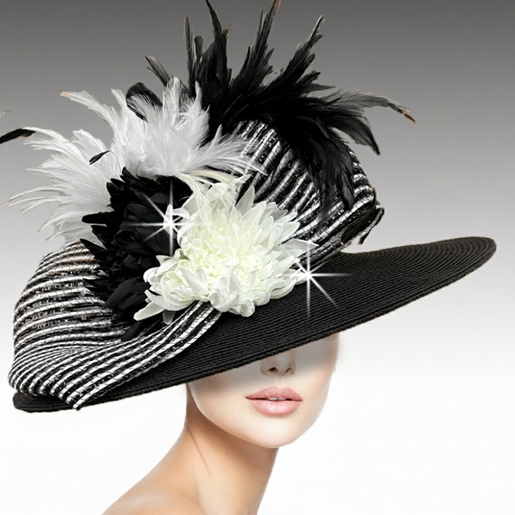 Church Hat 3358 MONET-BW