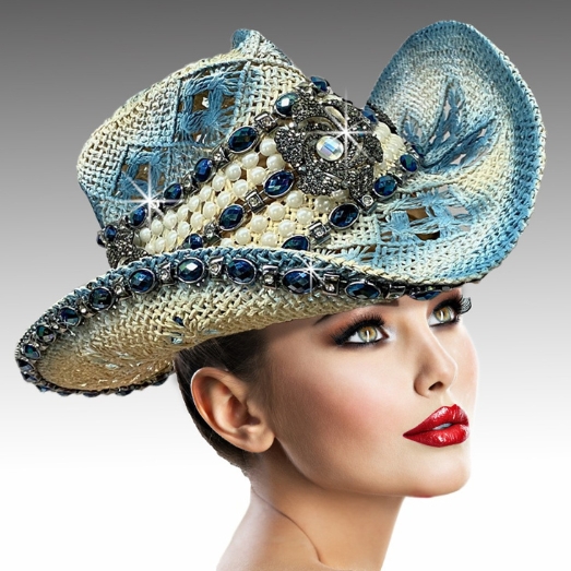 SC2445 INDIGO Church HAT