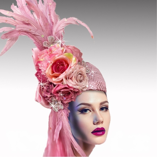 Church Hat  3386-Pink ADELE