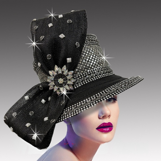 Church Hat 3397 CANTERBURY-BLACK