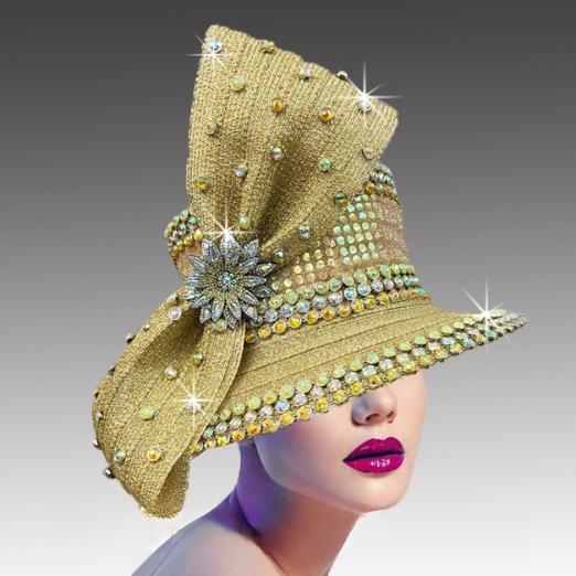 Church Hat 3397 CANTERBURY-GOLD