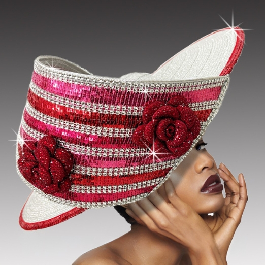 Church Hat 3399 ZAHA-SILVER-RED