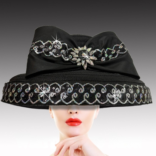 Church Hat 3405 AUDREY-BLK