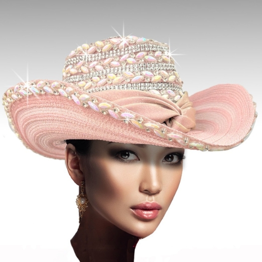 Church Hat SC3408 BOOTS-N-BLING-PINK AB