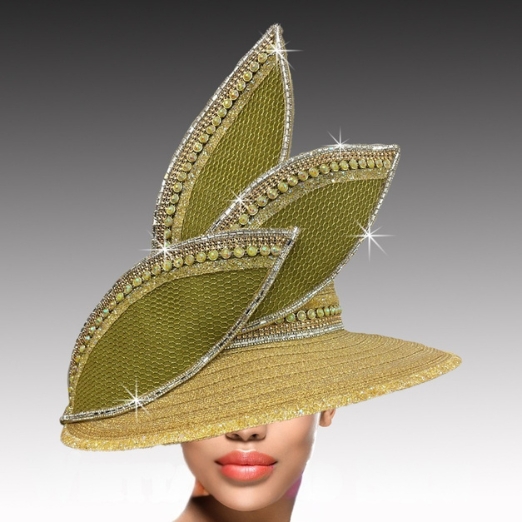 Church Hat 3410 BAD BUNNY-GOLD-KIWI