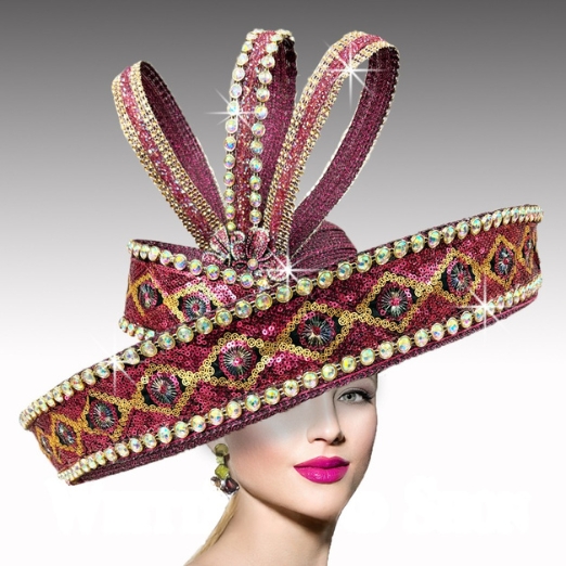 Church Hat 3412 CELESTIAL-BERRY