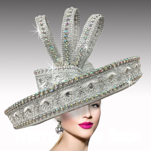 Church Hat 3412 CELESTIAL-SILVER