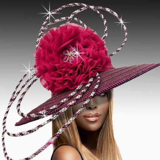 Church Hat 3419 HULA HOOP-BERRY