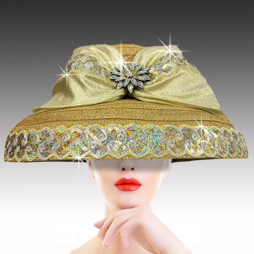 Church Hat 3405 AUDREY-GOLD