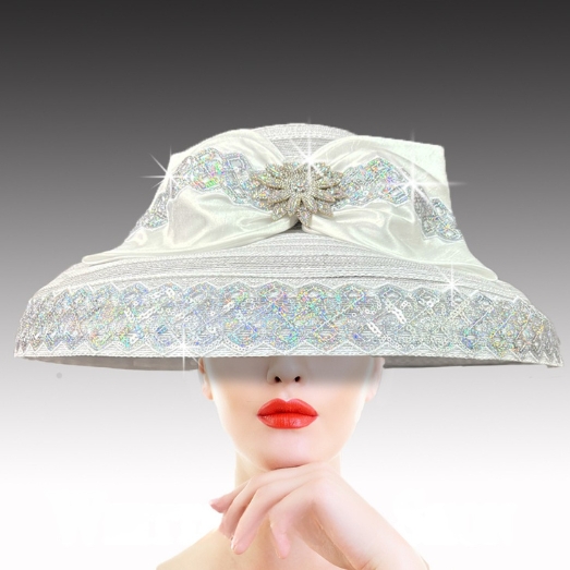 Church Hat 3405 AUDREY-WHITE
