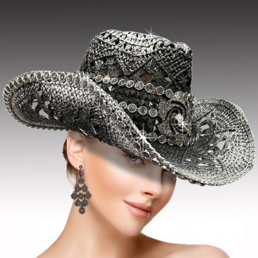 Church Hat SC3421 PRAIRIE-BLACK SILVER
