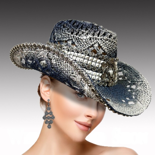 Church Hat SC3421 PRAIRIE-Dark Denim Silver