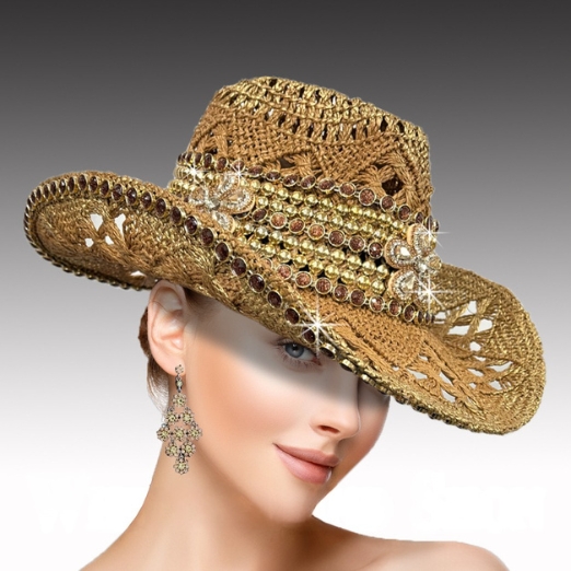 Church Hat SC3421 PRAIRIE-Natural Gold