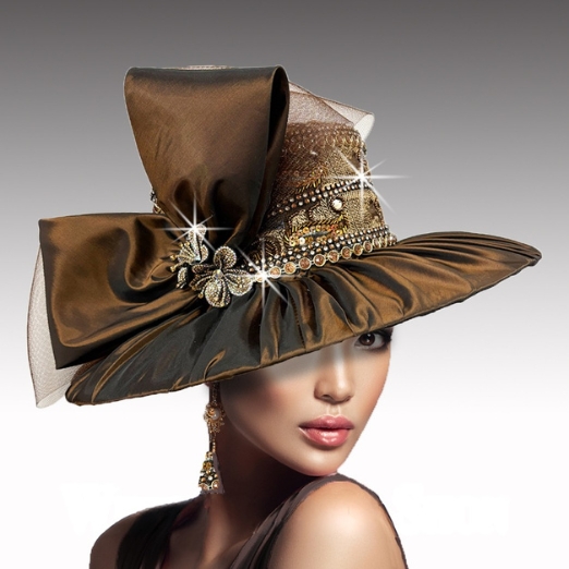 Church Hat 3428 CHOCOLATE SWIRL-CHOCOLATE 
