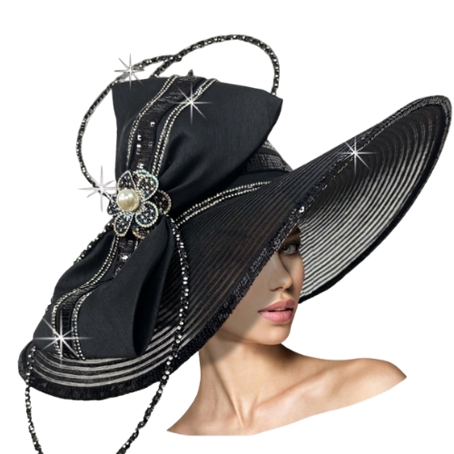Church Hat 3462 JACKSONVILLE DIVA-BLACK
