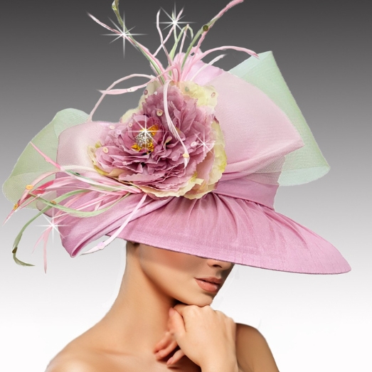 Church Hat 3465 BALMORAL-LIME-PINK