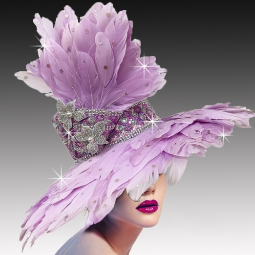 Church Hat 3466- Chestnut-Lilac