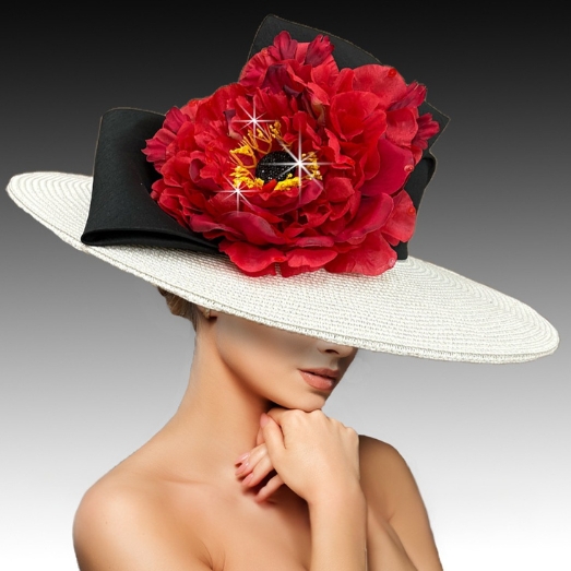 Church Hat 3469 SONATA-WB-RED