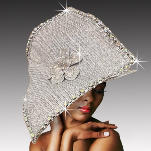 Church Hat 3487 ISABELLA-Silver