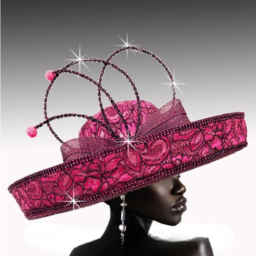 Church Hat3518 Artemis Upbrim-Fuchsia Combination