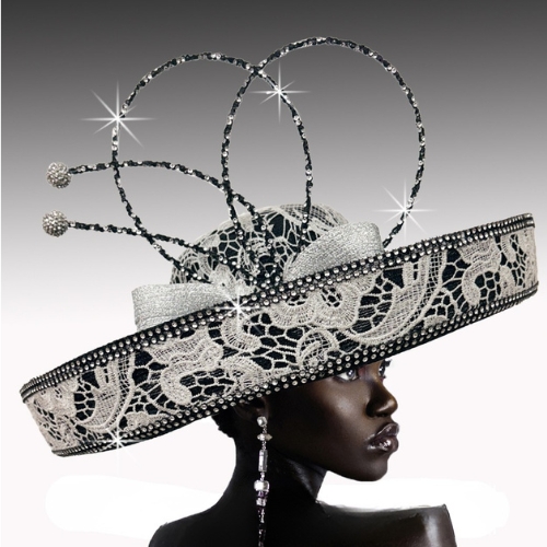 Church Hat3518 Artemis Upbrim-black-silver