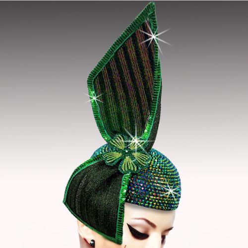 Church Hat FA3533-Emerald (Kite fascinator)