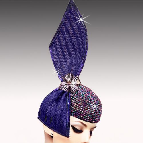 Church Hat FA3533-Purple (Kite fascinator)