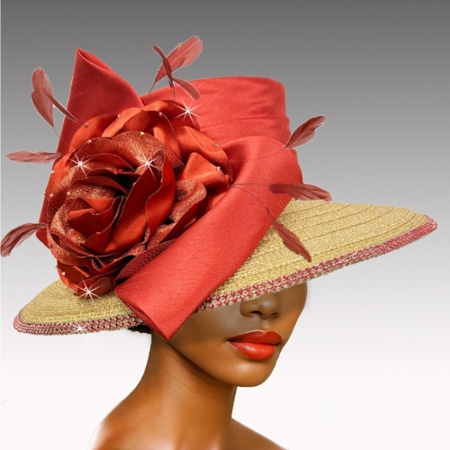 Church Hat 3539 PAPRIKA Large Brim-ORG