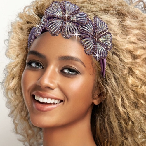 FA3541 Indira Headband Fascinator-lilac