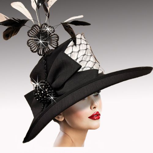 Church Hat 3544-Black (Orient Express)