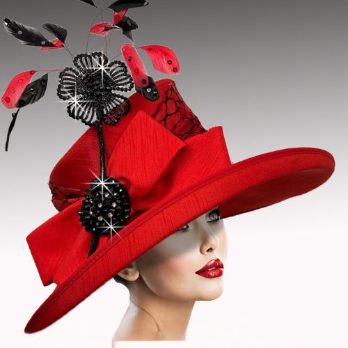 Church Hat 3544-Red (Orient Express)