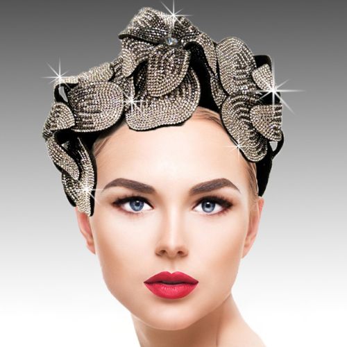 Church Hat FA3552-BLACK-WHITE (OZ Headband)