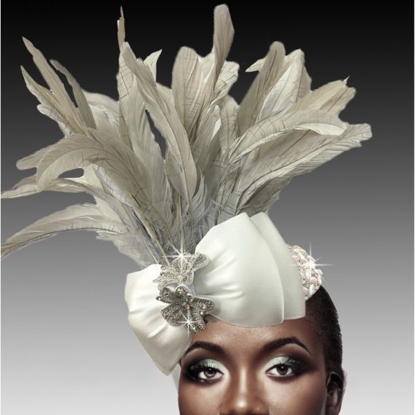 COCKATOO FA3220-WHT Church Fascinator