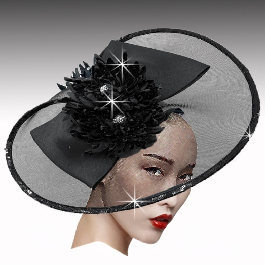 Church Hat FA3458 KEIKO-BLACK