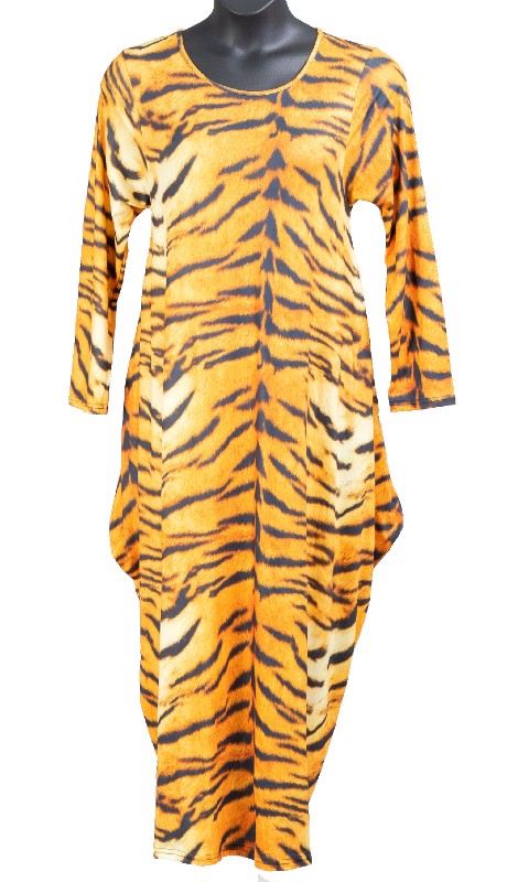 KaraChic CHH21087 ( 1pc Print Knit Maxi Dress )