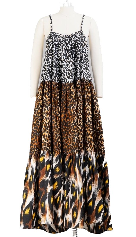 KaraChic 7709 ( 1pc Authentic African Print Maxi Dress )