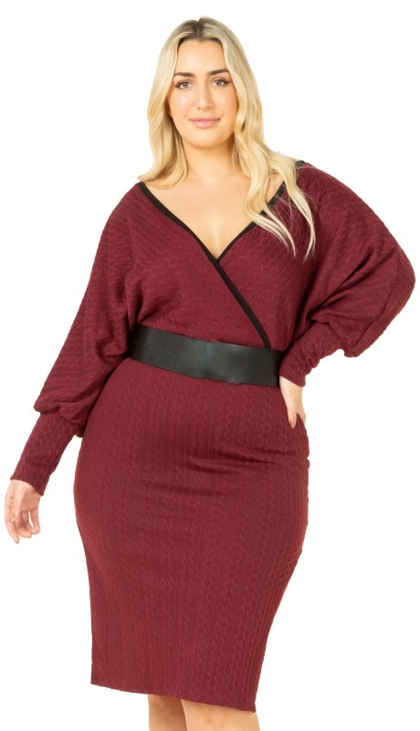 Karen T Designs 9201 ( 1pc Cable Sweater Dress )