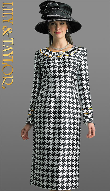 Lily And Taylor 4712-BWI-QO Ladies Church Dress