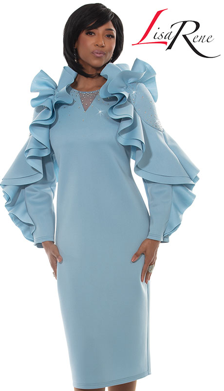 Lisa Rene 3387-SKB Ladies Church Dress