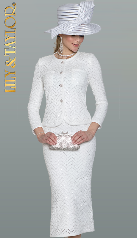 Lily and Taylor 5142-WHT