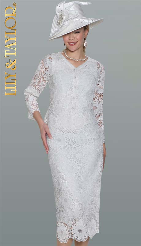 Lily and Taylor 5117-WHT