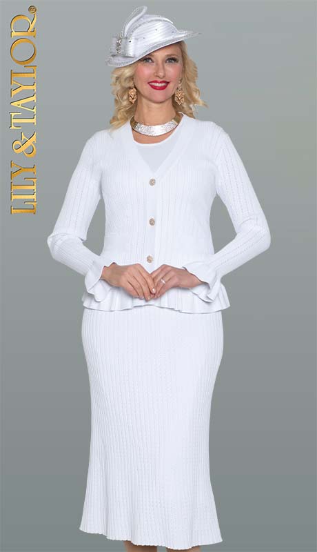 Lily and Taylor Hat H747-WHT