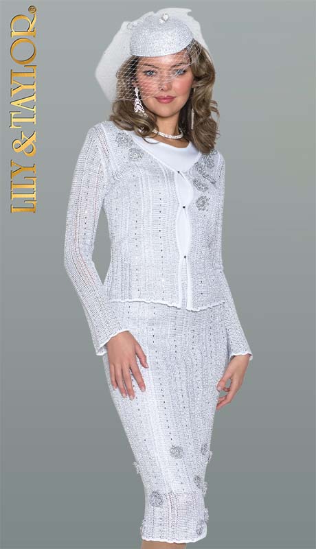 Lily and Taylor Hat H165-WHT