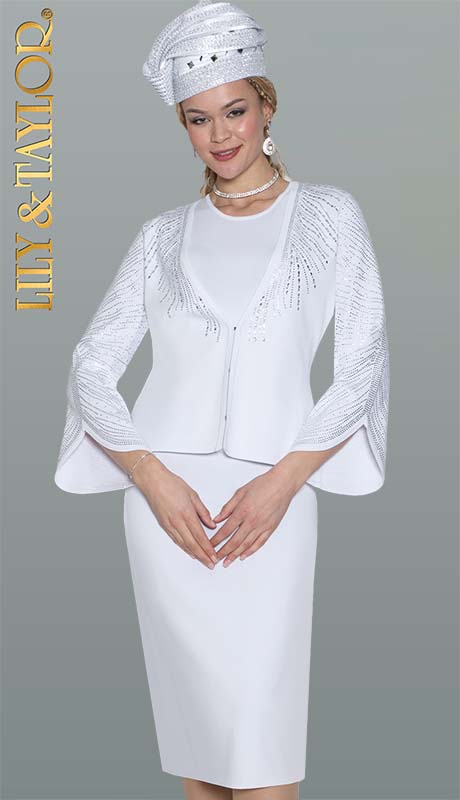 Lily and Taylor Hat H111-WHT